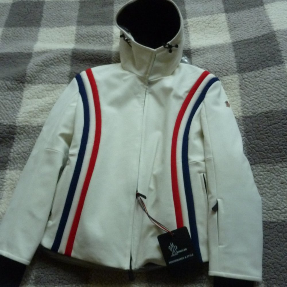 MONCLER 'Brenva' Tricolor-Trim Striped Jacket (3)
